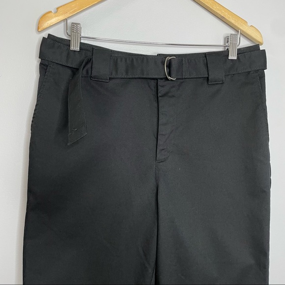 Urban Outfitters Belted Cropped Black Pants - Picture 2 of 7